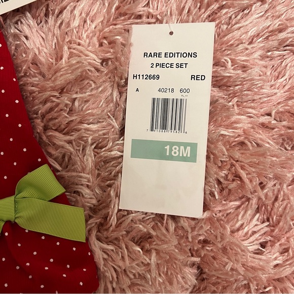 Two Piece RARE EDITIONS Christmas Tree Holiday DRESS 18 months - Picture 9 of 9